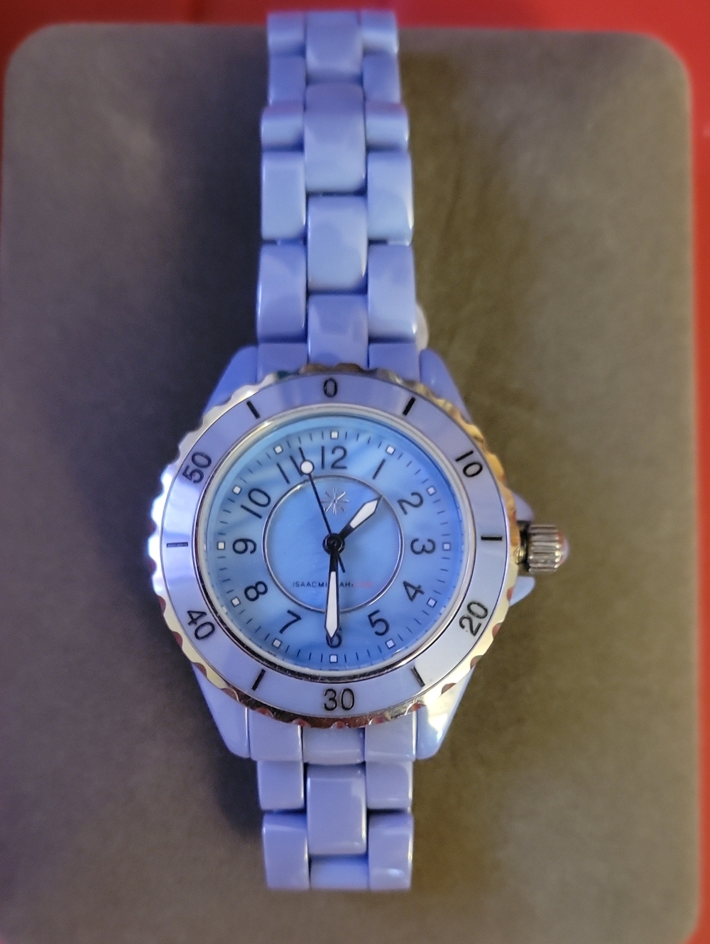 Light Blue Resin Bracelet Watch - Isaac Mizrahi